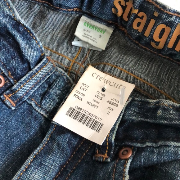 Jcrew crewcuts size 2 straight jeans - Picture 7 of 7